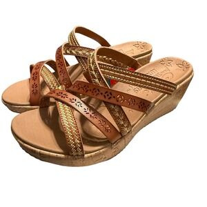 Cali‎ From Skechers Luxe Foam California Comfort Vegan Wedges Size 8